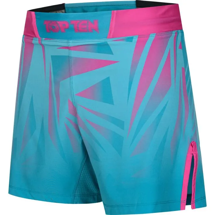 TOP TEN Power Ink Borrado shorts MMA con interno