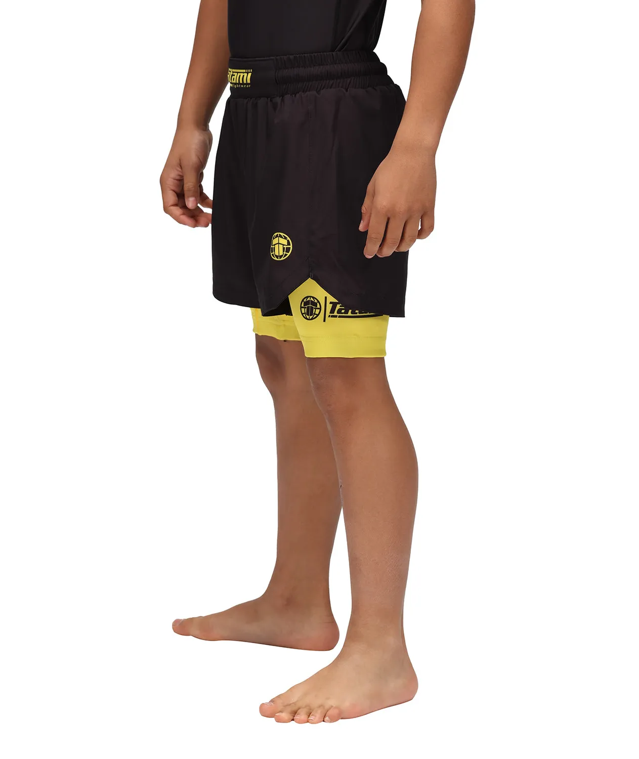 Tatami Fightwear Dual Layer Shorts Bimbo Gialli 2in1