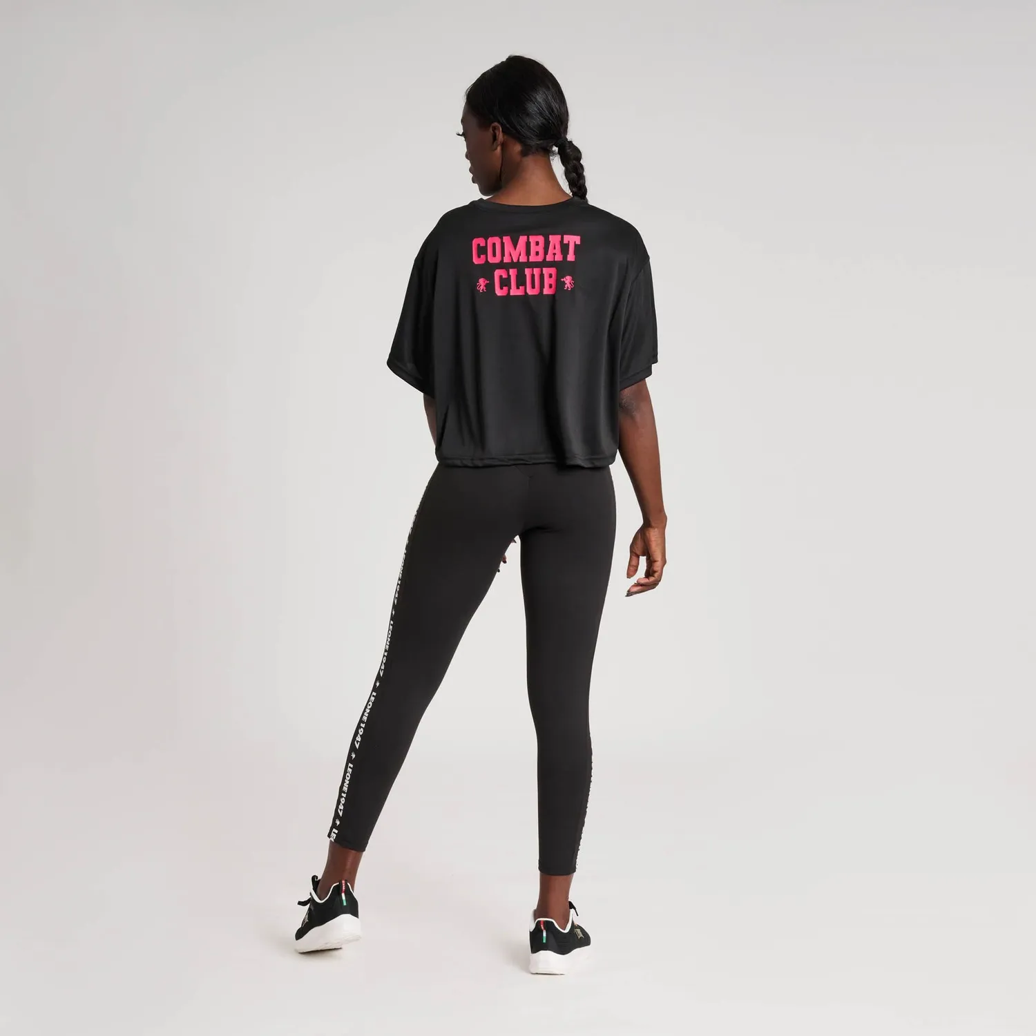 Leone1947 Combat Club ABX521 T-Shirt Donna M Corto nera