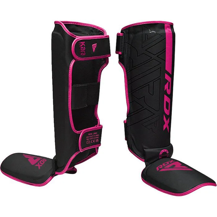 RDX F6 Kara parastinchi MMA cuoio collo piede neri