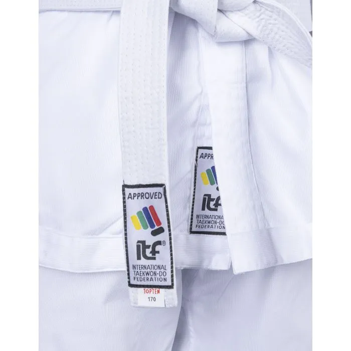 TOP TEN Studente DE-LUXE dobok taekwondo ITF cotone