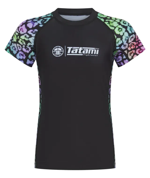 Tatami Recharged Multi Leopard rash guard bambino manica corta
