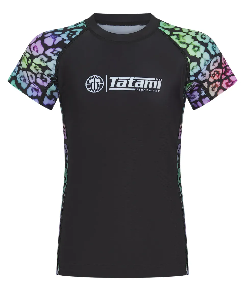 Tatami Recharged Multi Leopard rash guard bambino manica corta
