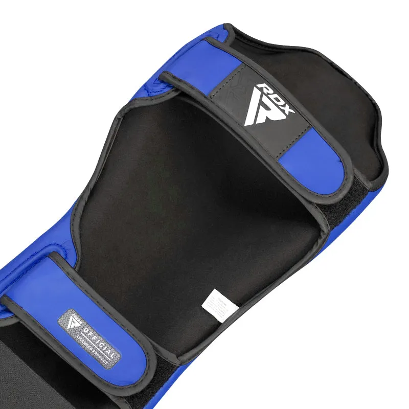 RDX WAKO T1 parastinchi kickboxing blu neoprene