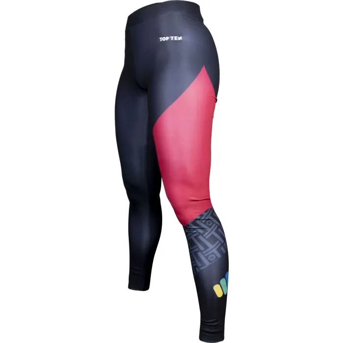 TOP TEN ITF Color Ray leggings fitness poliestere