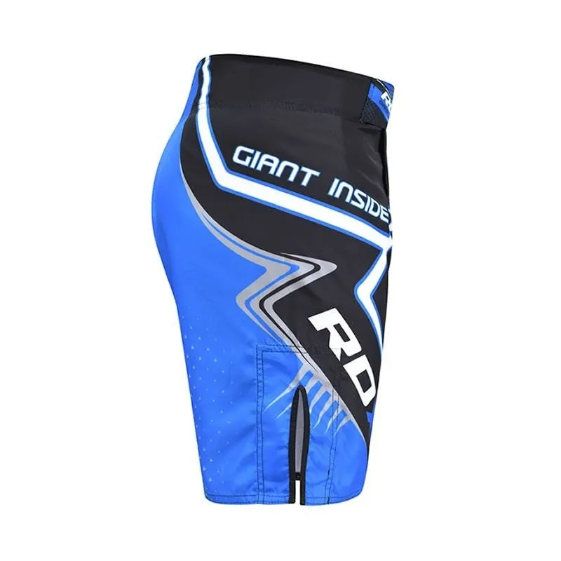 RDX R7 Pantaloncini MMA Nero-Blu Flex Taglia M