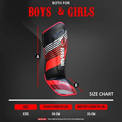 Farabi Kids parastinchi kick boxing ragazzo L nero velcro