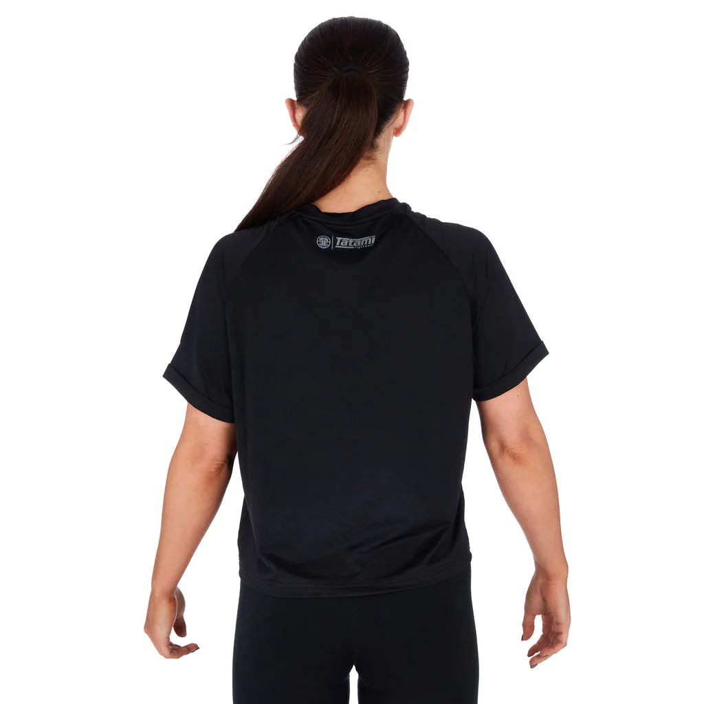 Tatami Fusion DryFit T-Shirt Maglietta Donna Nera Elasticizzata
