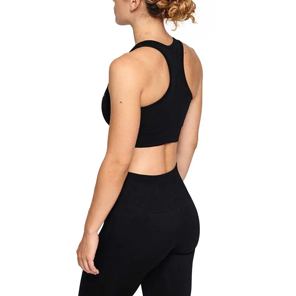 Leone 1947 Logo Sports Bra Top donna nero S seamless