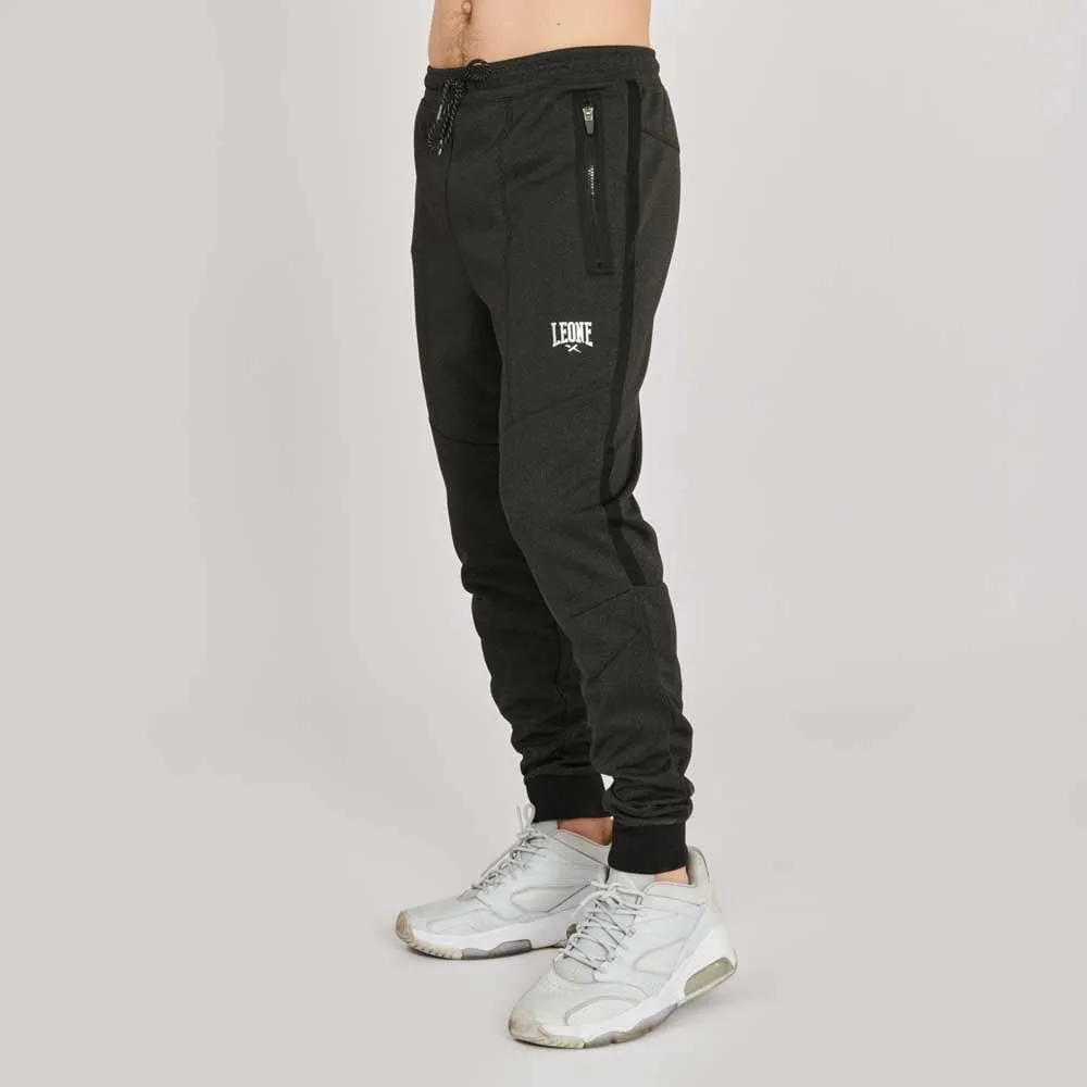 Leone1947 Melange pantaloni tuta uomo taglia L con zip