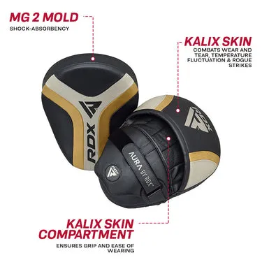 RDX T17 Aura guantoni focus boxe curvi