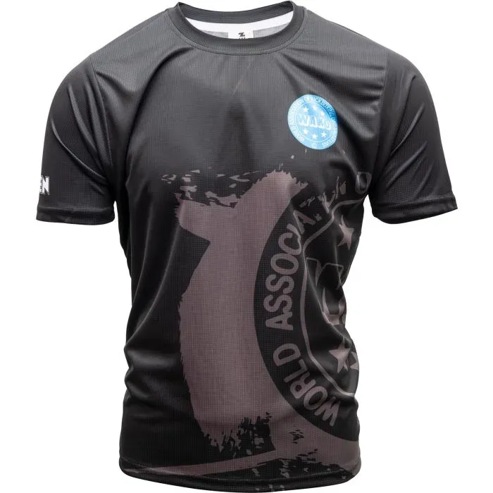 TOP TEN WAKO Shadow T-Shirt Nera in Poliestere