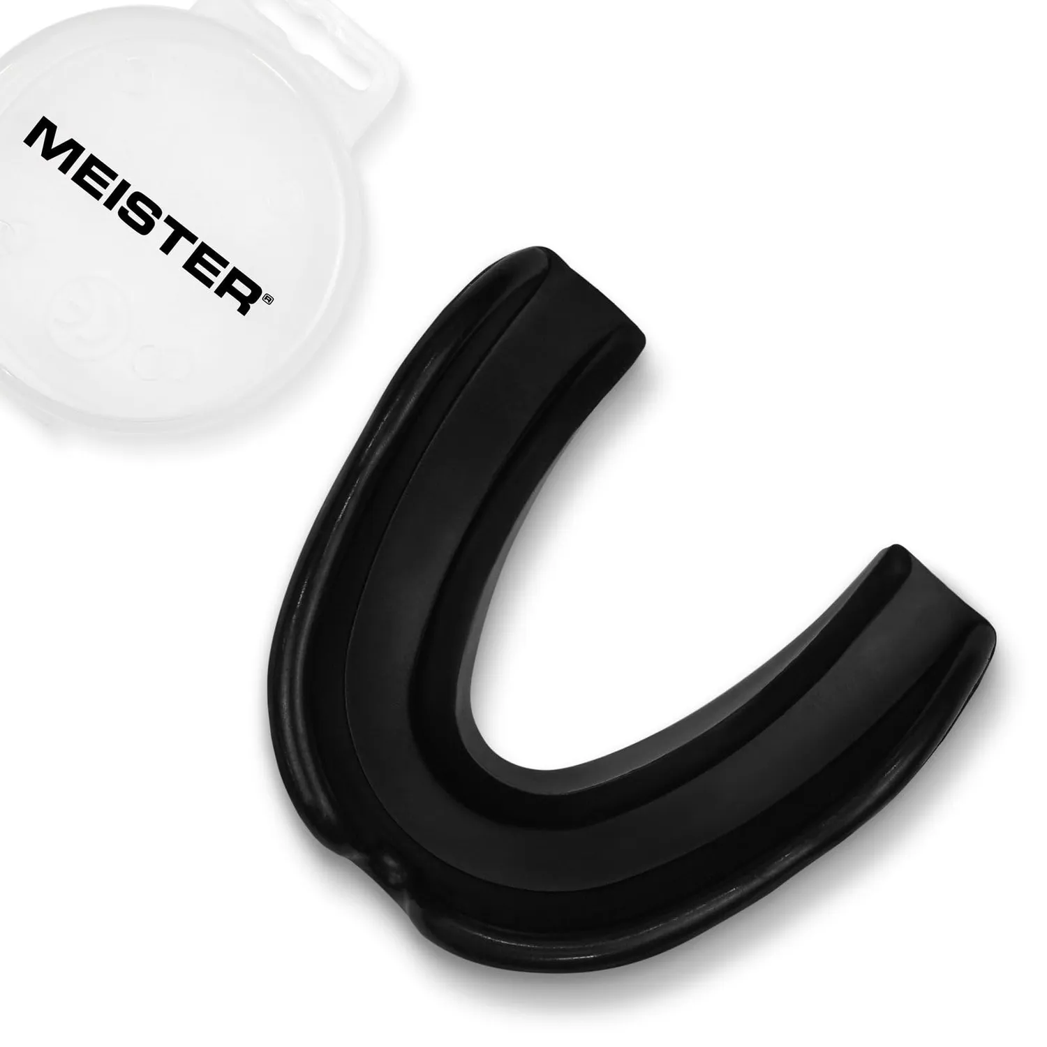 Meister MMA paradenti singolo modellabile nero con custodia
