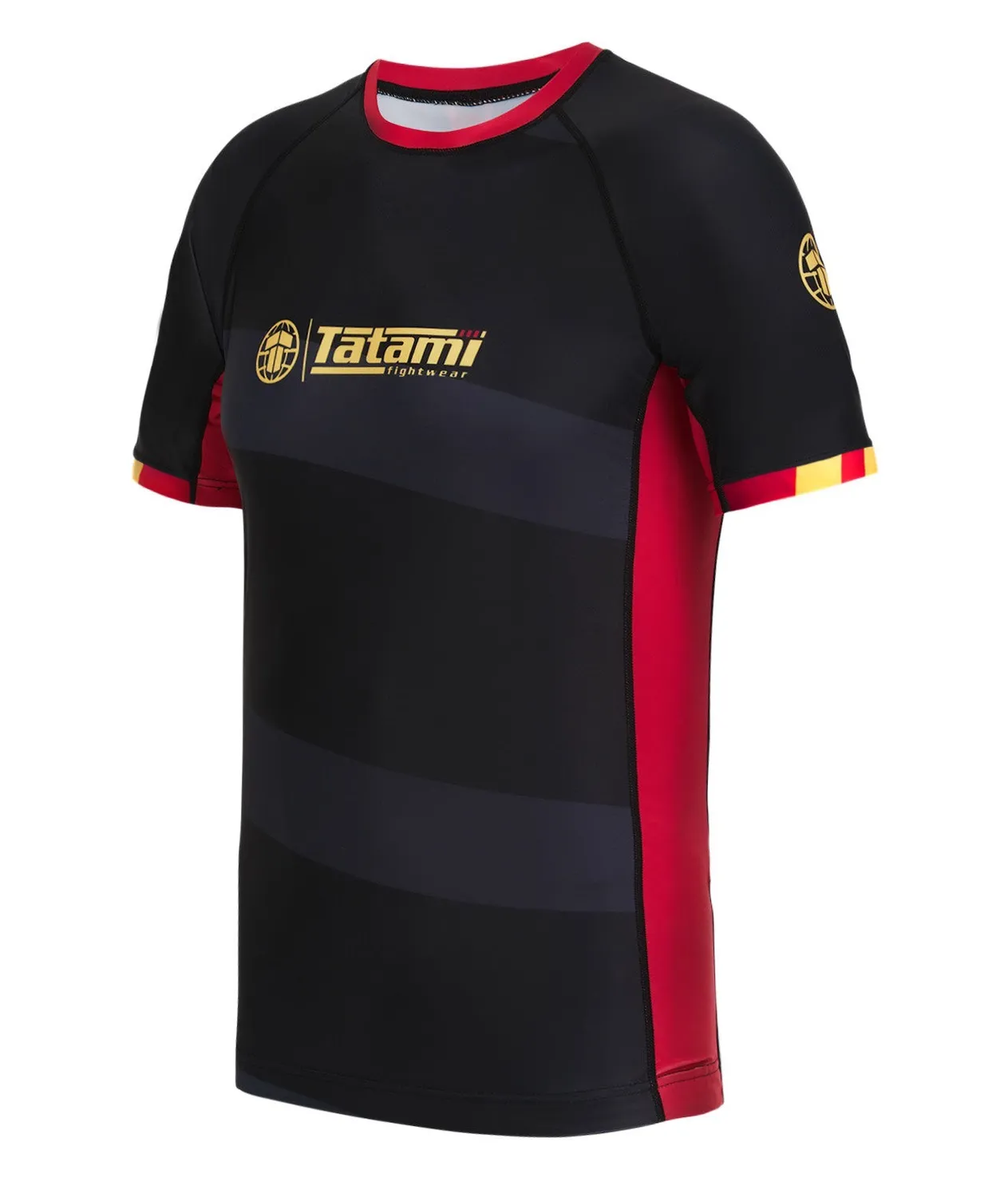 Tatami Fightwear Nomad rash guard bambino nero rosso 9-11