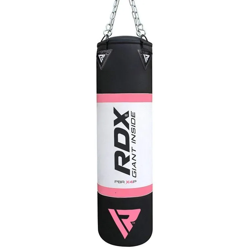RDX X4 sacco boxe 4ft set 4in1 pelle