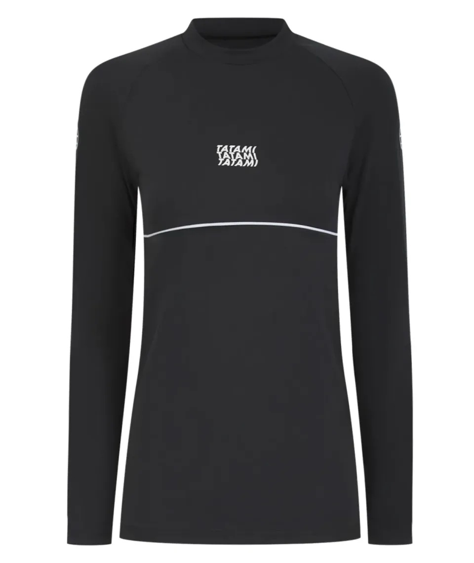 Tatami Contour rash guard donna manica lunga nera