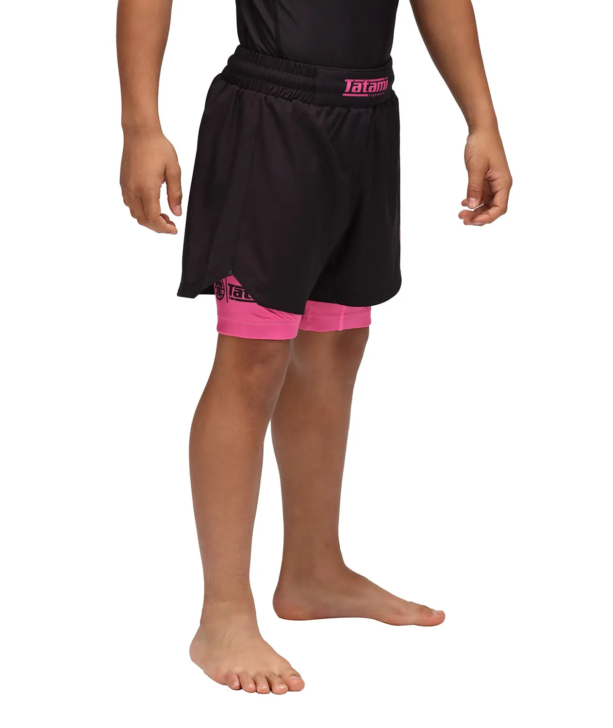 Tatami Dual Layer shorts grappling bimba rosa