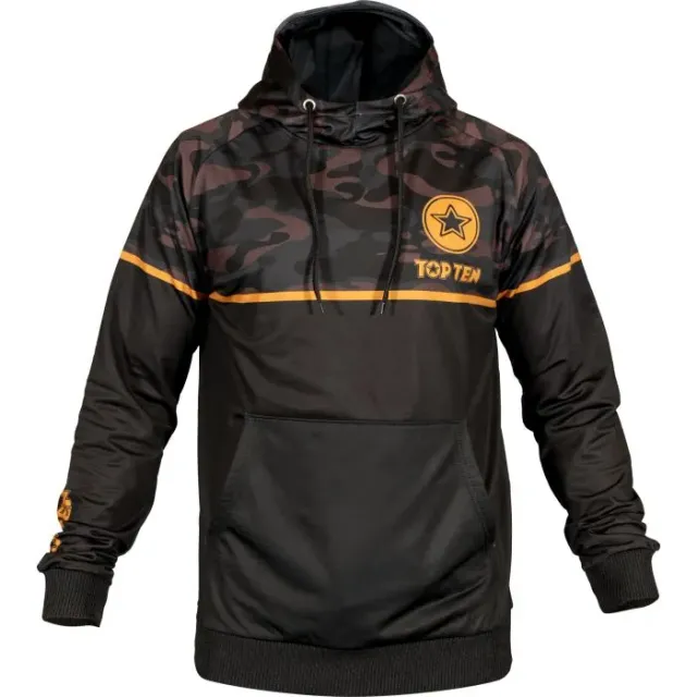 TOP TEN Black Force felpa cappuccio camouflage poliestere