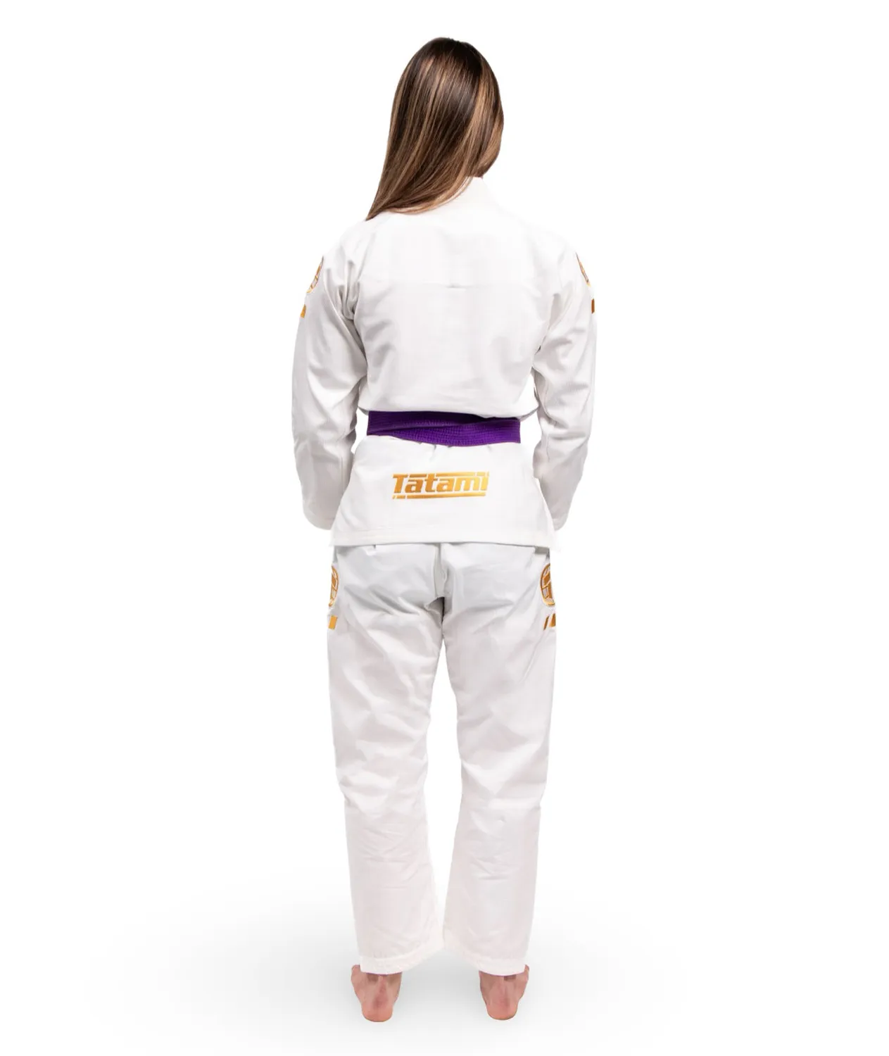 Tatami Fightwear Ladies Pro Series Kimono BJJ Bianco Oro
