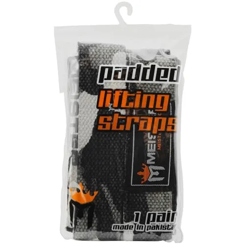 Meister Lifting Straps Mimetico Neoprene Antiscivolo