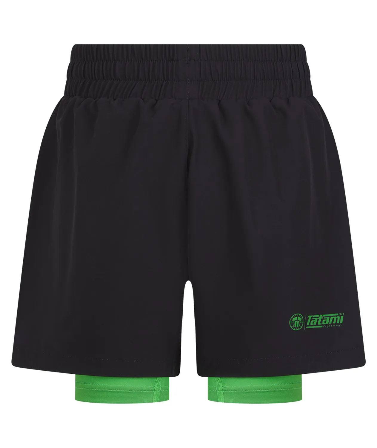 Tatami Fightwear Ranked Shorts Bambino Verdi Doppio Strato