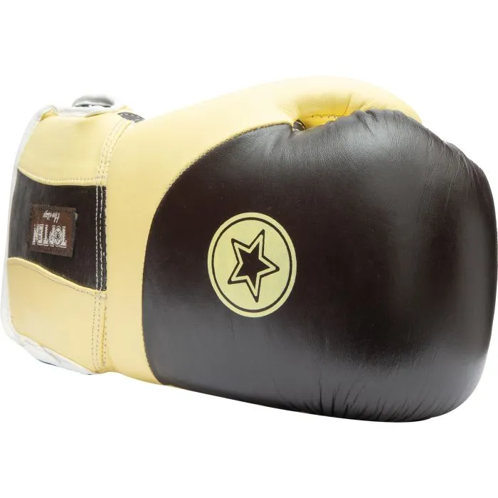 TOP TEN Heritage guanti sparring pelle marrone vintage