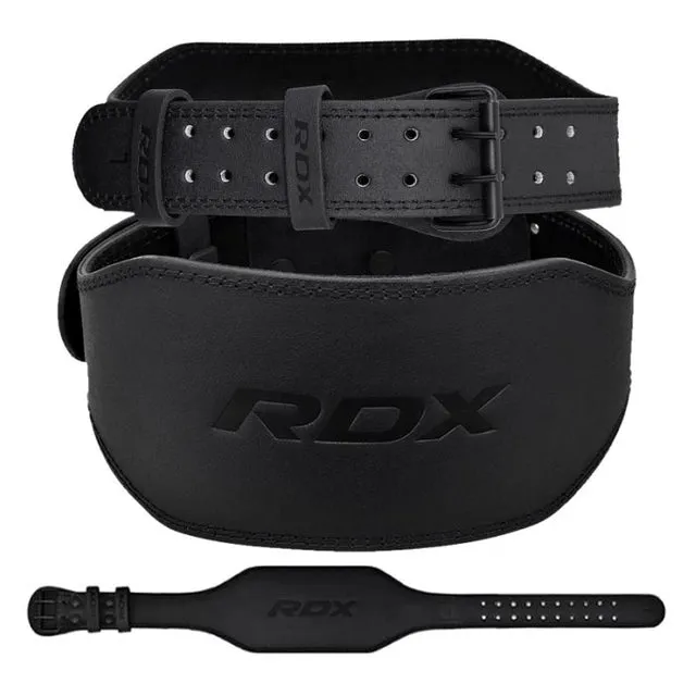 RDX Cintura Palestra Pelle 15cm Supporto Lombare Sagomata