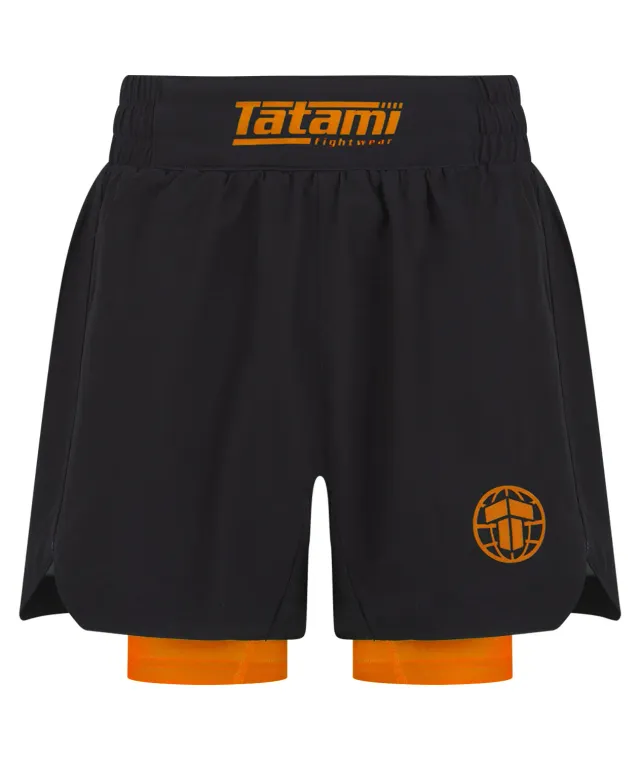 Tatami Ranked Hybrid shorts bambino arancioni 2 in 1