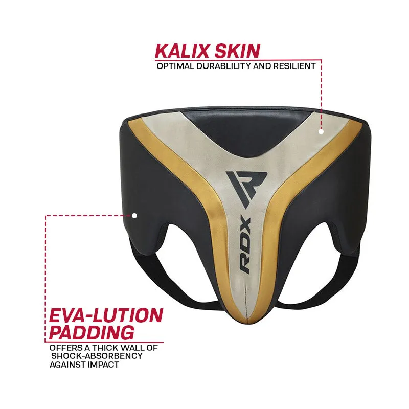 RDX T17 Aura Conchiglia Guardia Inguinale Dorata Protezione