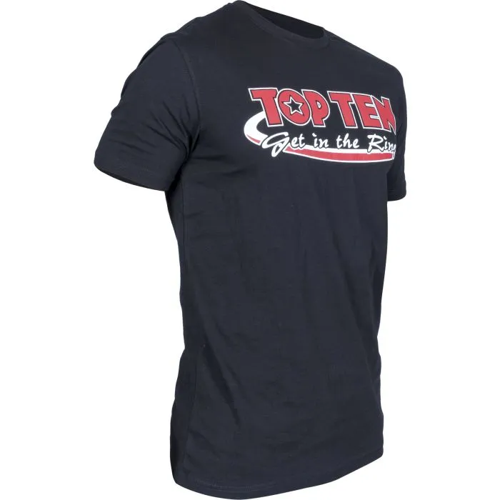 TOP TEN Original Get in the Ring T-Shirt cotone