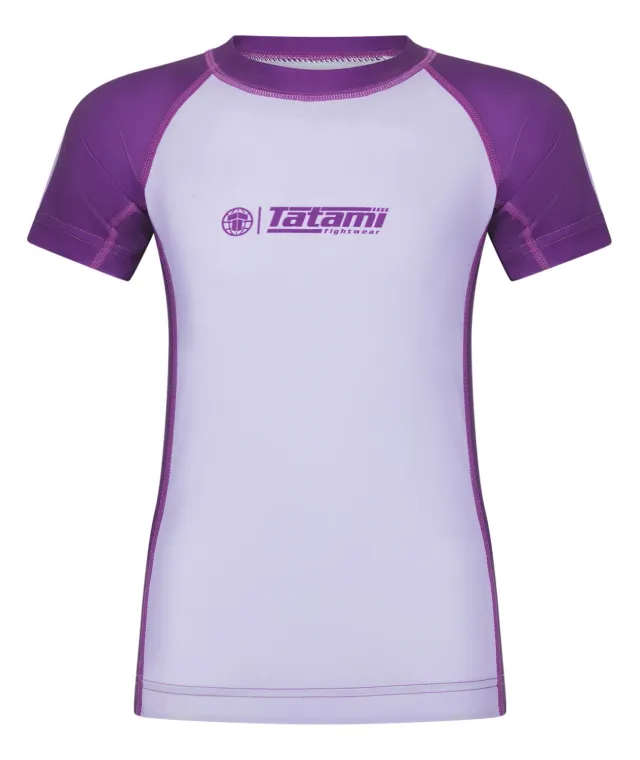 Tatami Fightwear Contrast rash guard bambino berry riciclato