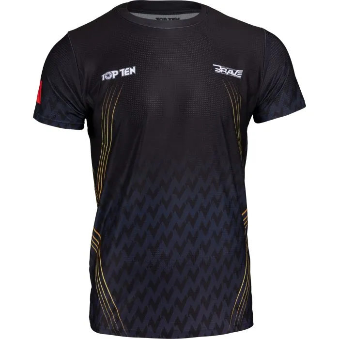 TOP TEN MMA Brave Fight Night t-shirt MMA poliestere