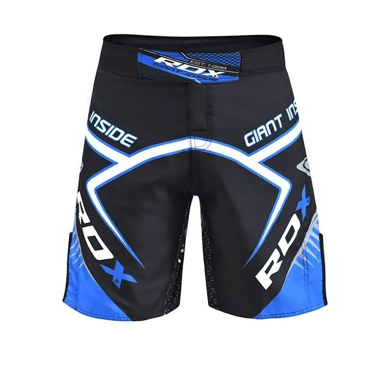 RDX R7 Pantaloncini MMA Nero-Blu Flex Taglia M