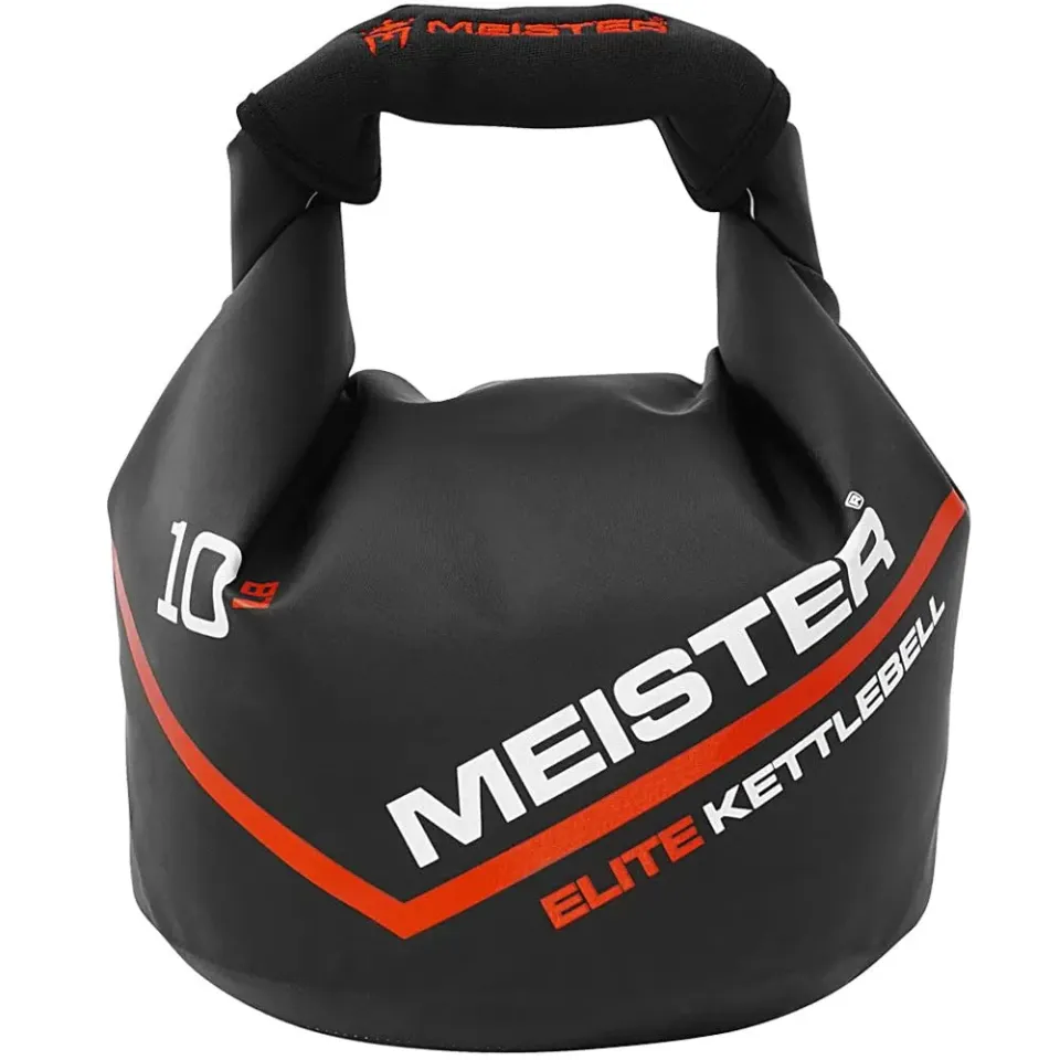 Meister Elite Kettlebell Sabbia 4,5 kg con Maniglia Neoprene