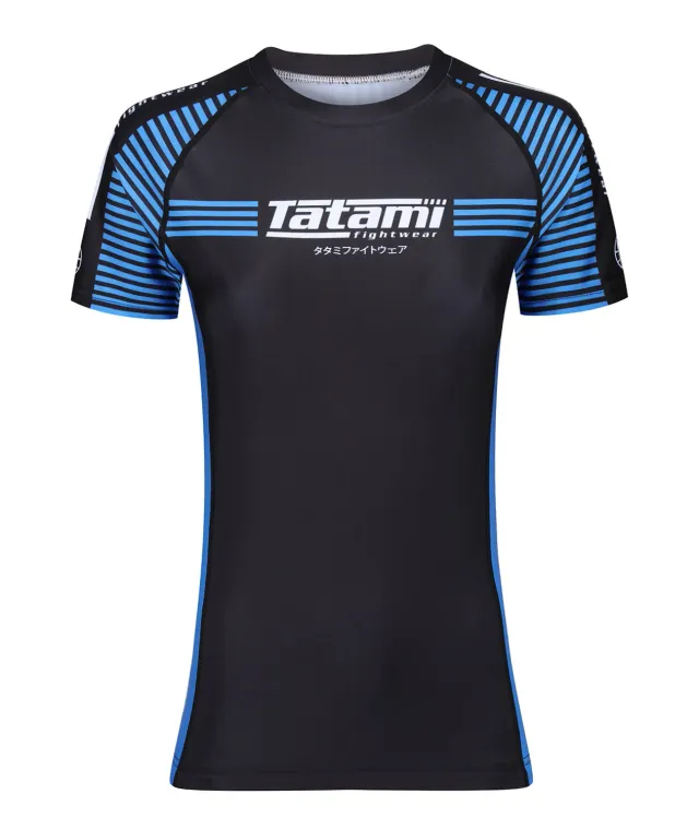 Tatami Fightwear Ranked rash guard donna blu manica corta