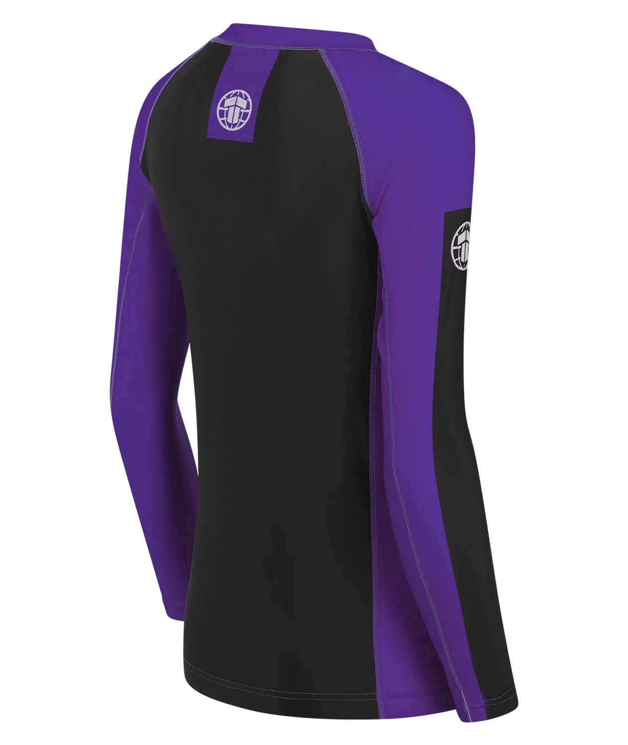 Tatami IBJJF Ranked rash guard donna manica lunga viola