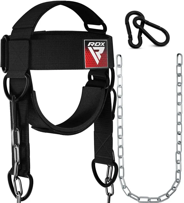 RDX H2 Imbracatura Collo Pesi Nero Catena Acciaio 90cm