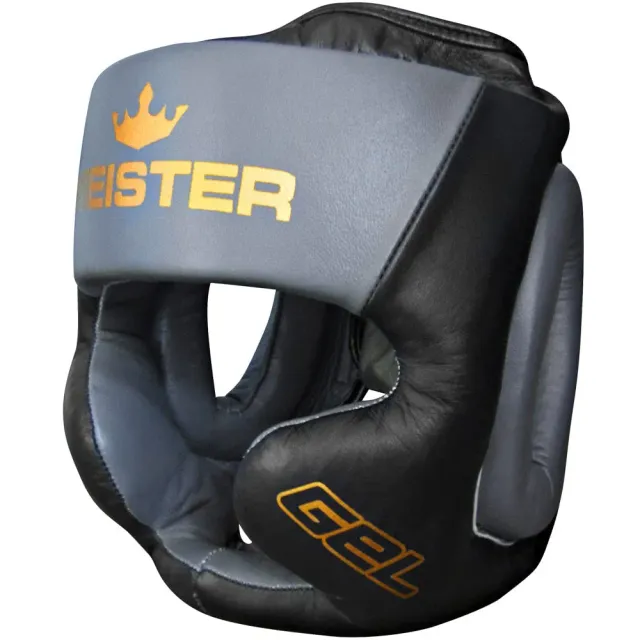 Meister Gel Fullface casco integrale nero S/M pelle