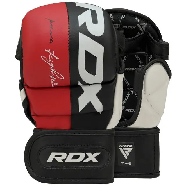 RDX T6 Guanti MMA Sparring gel palmo aperto