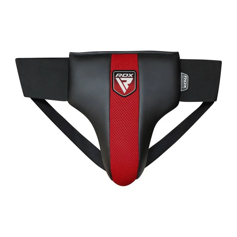RDX R2 Conchiglia Boxe Pelle Rosso-Nero con cintura S