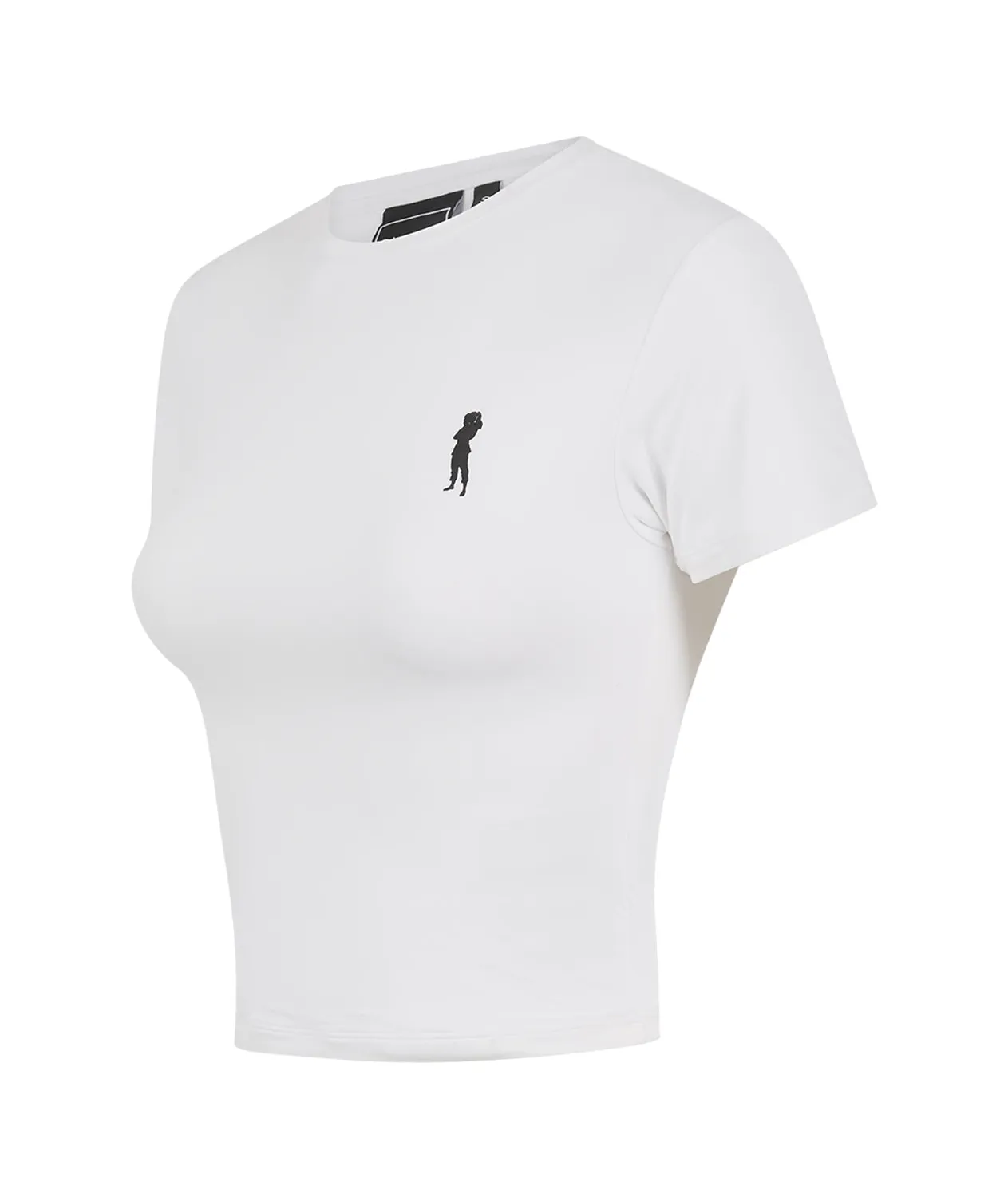 Tatami Helena t-shirt cropped donna bianco elasticizzato