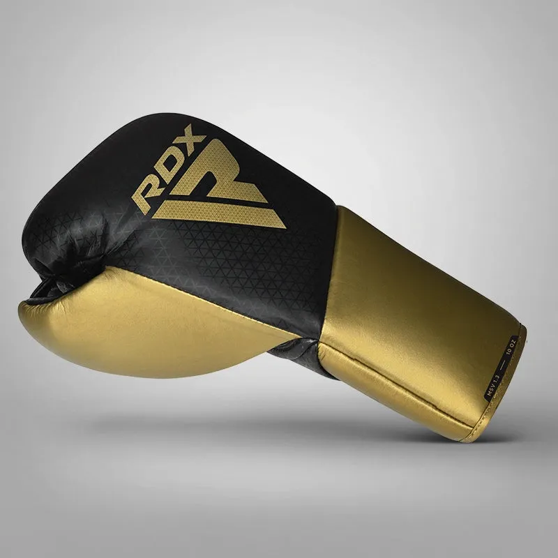 RDX K2 Mark Pro guantoni boxe dorati 10oz pelle
