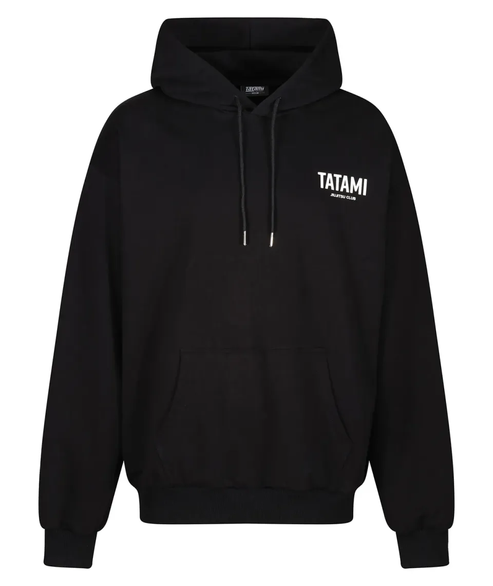 Tatami JJ Club felpa cappuccio oversize nera