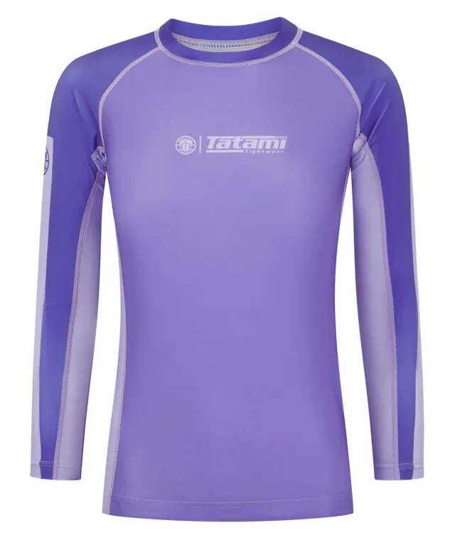 Tatami Contrast rash guard donna viola manica lunga