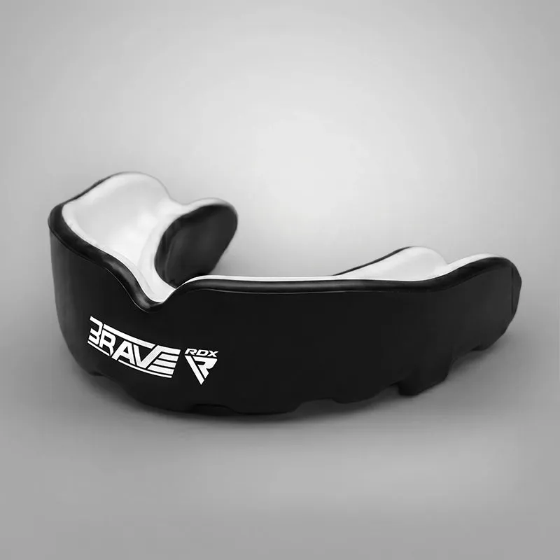 RDX Brave Paradenti Boxe Bianco Nero Bolla e Mordi