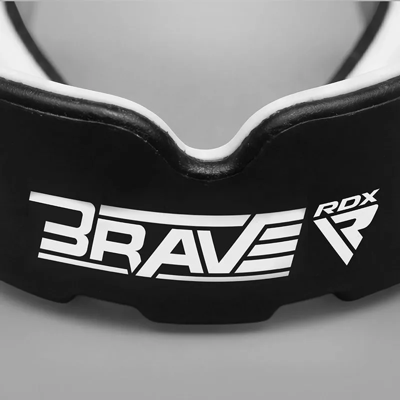 RDX Brave Paradenti Boxe Bianco Nero Bolla e Mordi