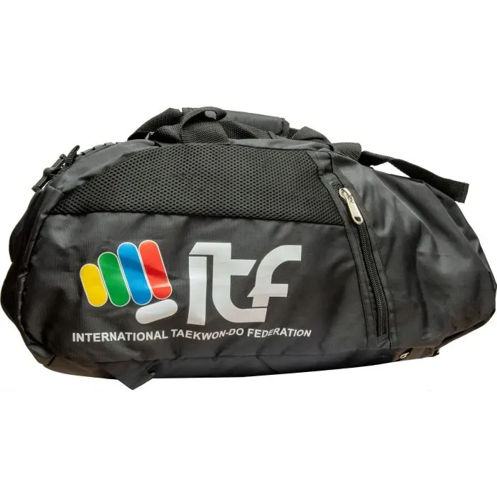 TOP TEN ITF Nero zaino borsone 3 in 1 poliestere