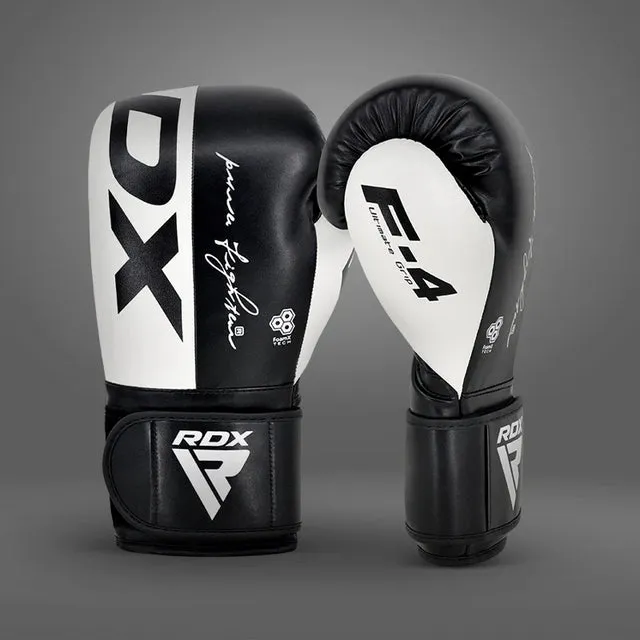 RDX F4 Guanti Boxe Hook Loop Training Resistenza Urti
