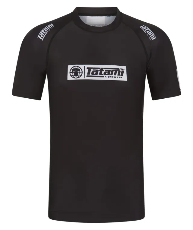 Tatami IBJJF Ranked Rash Guard Manica Corta Nera L IBJJF