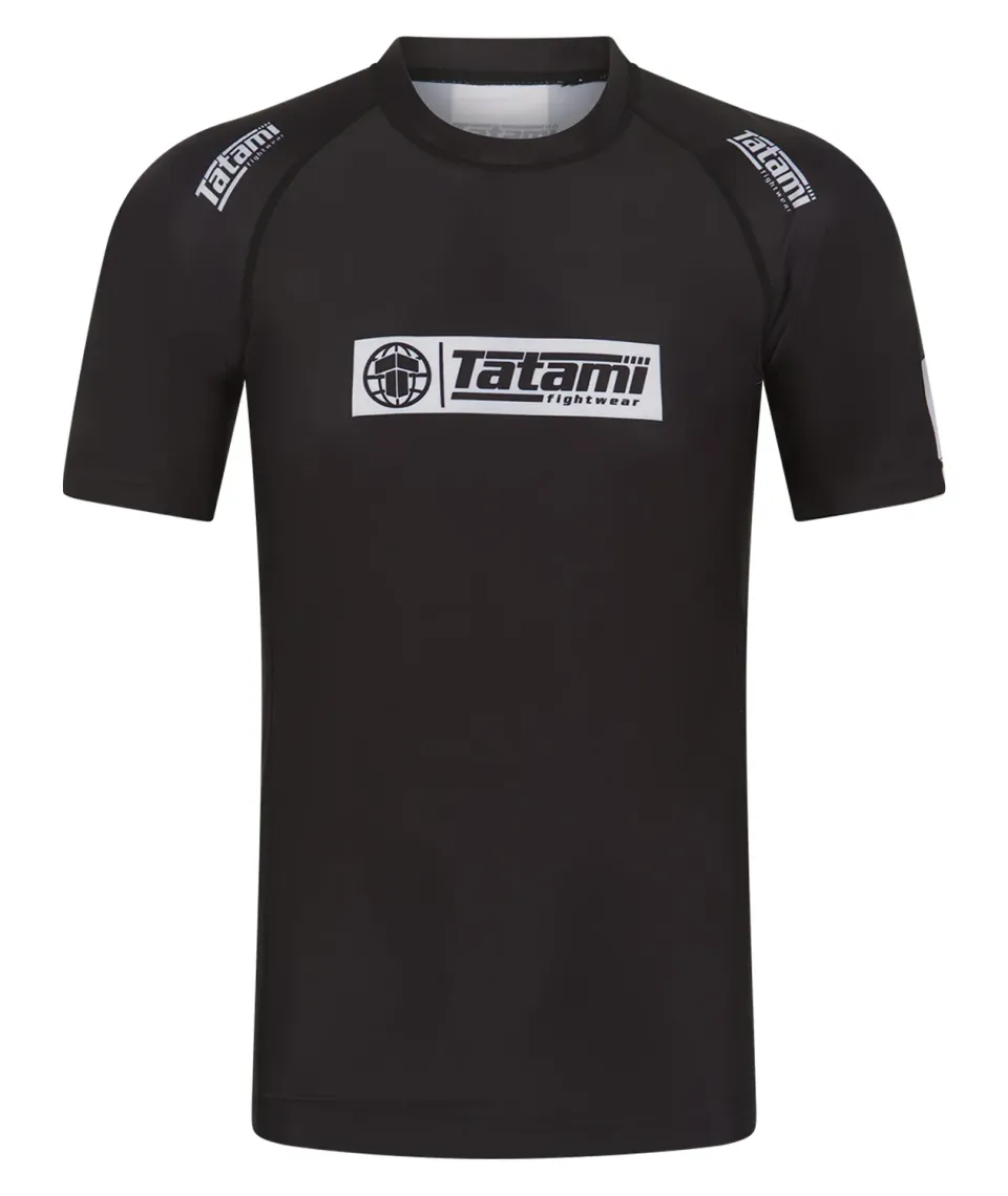 Tatami IBJJF Ranked Rash Guard Manica Corta Nera L IBJJF